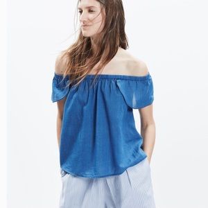 SOLD - Madewell Off-Shoulder Top (XXS)